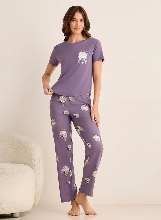 سبلاش فيڤ Pyjama Set Top & Pants Viscose